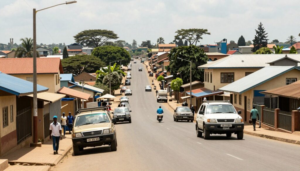 Arusha city arrival street