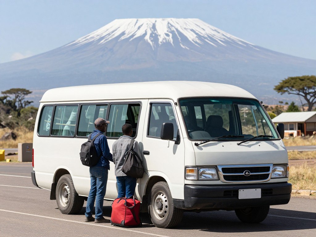 shared shuttle bus from JRO airport